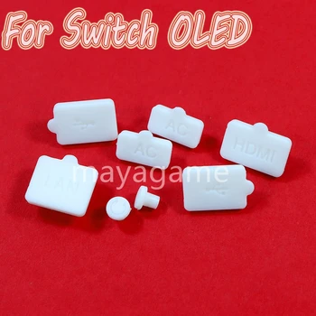 1 комплект резиновых пылезащитных заглушек для Nintend Switch OLED Силиконовые Пылезащитные крышки с защитой от царапин
