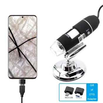 1000x Светодиодный USB Цифровой микроскоп Эндоскопическая камера Microscopio для ремонта мобильных телефонов, осмотра волос и кожи
