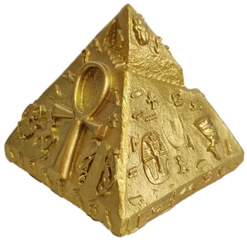 10шт Золотая модель здания Египетских пирамид, орнамент из смолы, интересная трехмерная лестница, украшение для дома, подарок для рукоделия