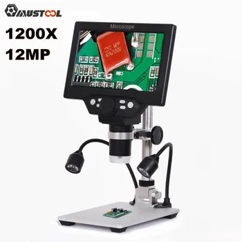 1200-кратный цифровой микроскоп Электронный видеомикроскоп для пайки 7,0 