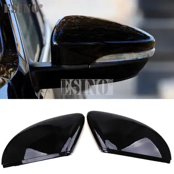 2 x ABS Ярко-Черные Сменные Чехлы Для Боковых Зеркал заднего Вида Volkswagen VW EOS Passat CC Magotan Beatle Jetta