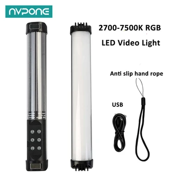 2700-7500 К RGB Фотографическое освещение для фотосъемки с магнитом, мини-портативная светодиодная лампа-палочка для видеоблога, заполняющий свет