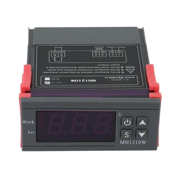 2X Цифровой регулятор температуры MH1210W, термостат, регулятор температуры, контроль охлаждения-50-110 градусов Цельсия, NTC-датчик, постоянный ток 9-72 В