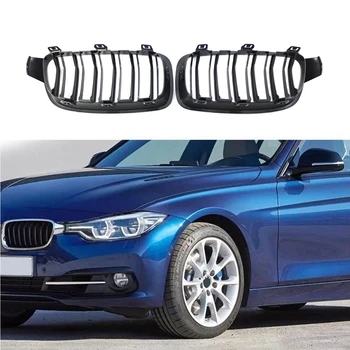 2шт Передняя решетка бампера капота Радиаторная решетка для BMW 3 серии F30 2013-2019 51130054493 51130054494