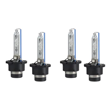 4шт Водонепроницаемых ярких ксеноновых ламп D4S для замены Термостойких ламп с защитой от ультрафиолета 8000K