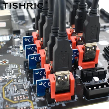 50-200 Шт TISHRIC PCIE Riser 1X Фиксатор Крепления Шкафчика PCI E X1 Держатель Материнской Платы PCI-E Слот-Адаптер Для Майнинга ETH BTC Miner