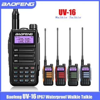 BAOFENG UV-16 Водонепроницаемая Портативная Рация 10 Вт Высокой мощности 30 км Максимальной Дальности действия УКВ UHF Портативные Двухсторонние Радиостанции UV16 Обновление UV-5R