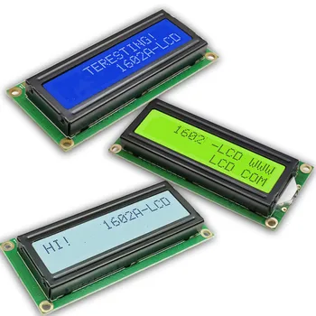COB 16PIN Параллельный 1602A ЖК-экранный модуль SPLC780C Контроллер 3.3 В 5 В Серая/Желто-зеленая/синяя подсветка
