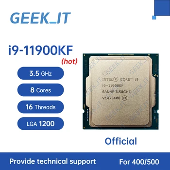 Core i9-11900KF SRKNF 3,5 ГГц, 8 ядер, 16 потоков, 16 МБ 125 Вт, LGA1200