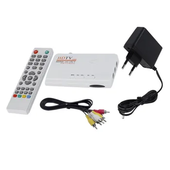 DVB-T DVB-T2 ТВ-Тюнер Приемник DVB T /T2 TV Box AV CVBS 1080P HDMI-совместимый Цифровой HD Спутниковый Ресивер С Дистанционным Управлением