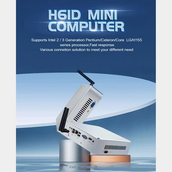 H61D Mini Industrial Control Small Host Промышленный Управляющий Хост 4G RAM + 128G MSATA SSD С Процессором I5-3470, Слотом Памяти LGA1155 DDR3