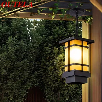 OUTELA Классический подвесной светильник Наружная ретро светодиодная лампа водонепроницаемая для украшения коридора дома