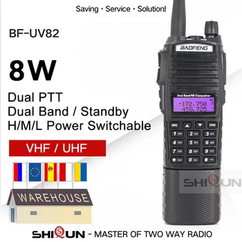 UV-82 8 Вт Расширенная батарея 3800 мА Рация Baofeng UV82 10 КМ Baofeng 8 Вт Двойной PTT UV-XR UV-9R GT-3TP Любительское радио 10 КМ UV-5R 8 Вт
