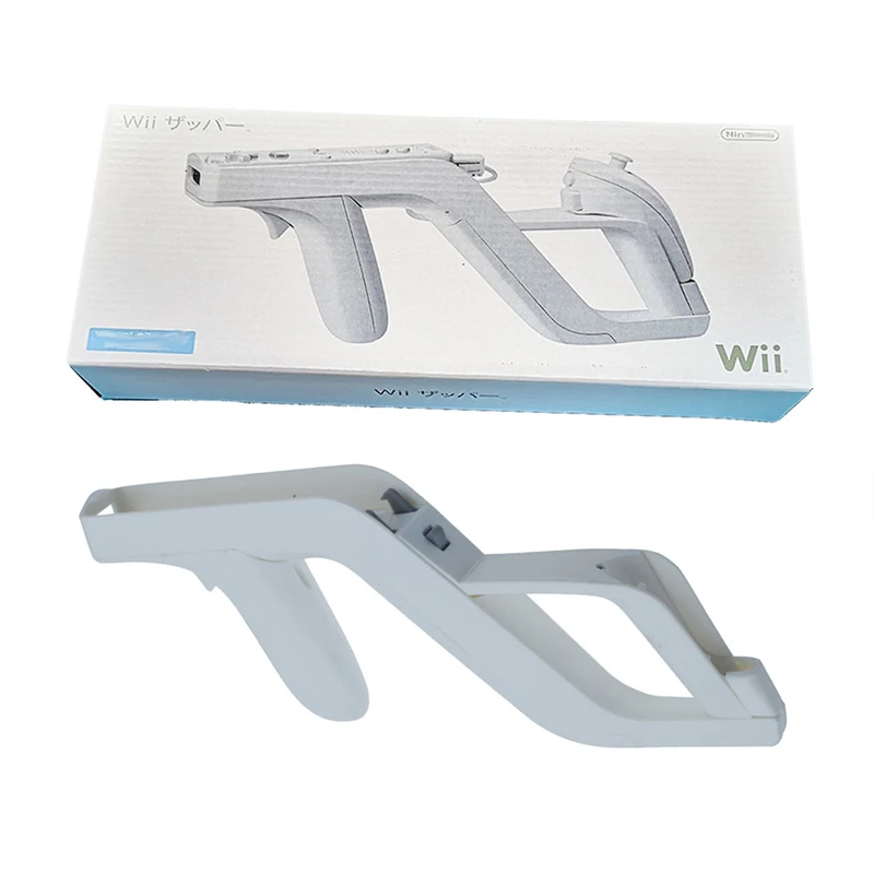 1 шт. съемный пистолет-заппер для Nintendo Wii Пульт дистанционного управления Игровые аксессуары Игры Стреляющий пистолет с дистанционным управлением Игры A9E8 5