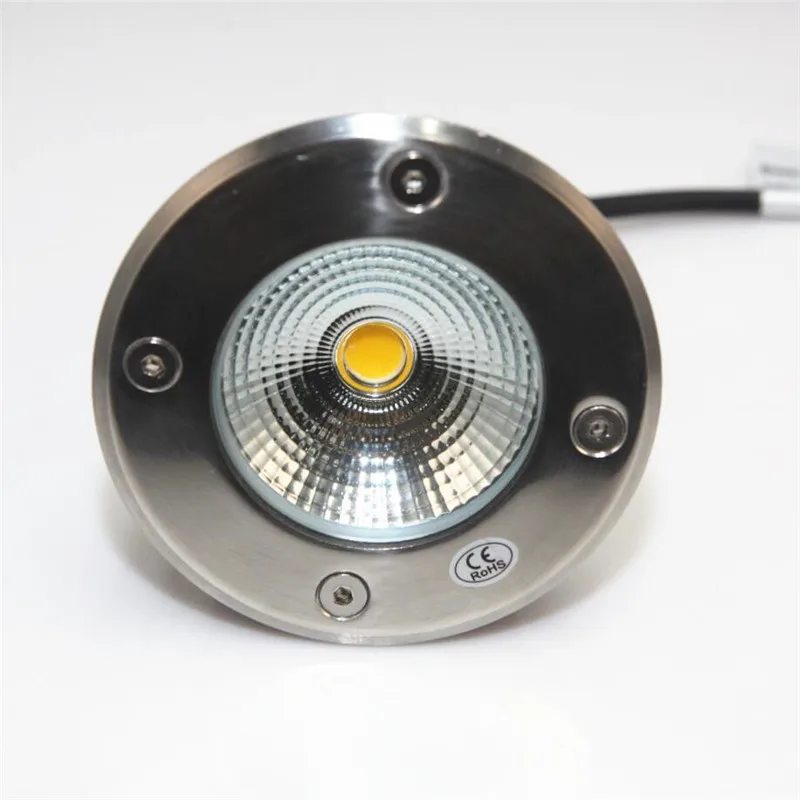 15 Вт COB LED Подземный Светильник Точечный Светильник IP68 Водонепроницаемый Светильник Открытый подземный Садовый Светильник AC85-265V / DC12V 10 шт./лот 1
