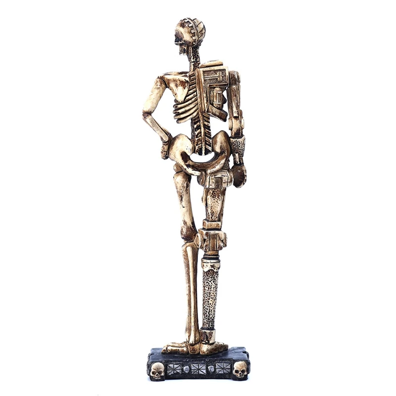 30 см Механические фигурки воинов из черепа, статуи, Скелет робота, украшения для домашнего офиса, украшения для рукоделия, подарок на День рождения 5