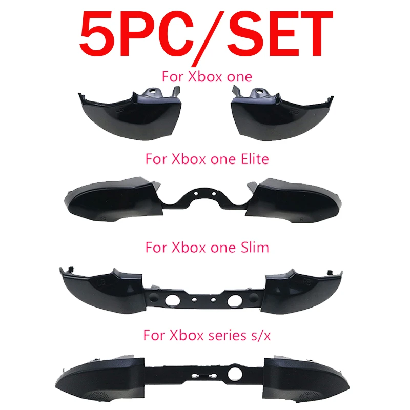 5Шт RB LB Бампер Кнопка Запуска Mod Kit для Xbox One Серии S X Slim Elite Замена Контроллера Правые Левые Кнопки Аксессуары 4