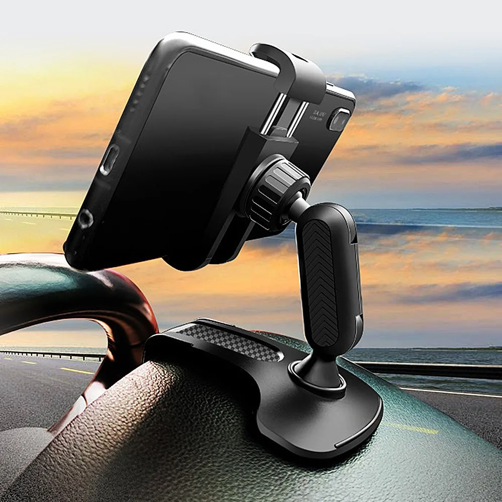Автомобильный держатель для телефона на приборной панели, Портативный автомобильный держатель, подставка для крепления GPS, автоматический зажим, кронштейн для смартфона для iPhone Samsung Xiaomi 1