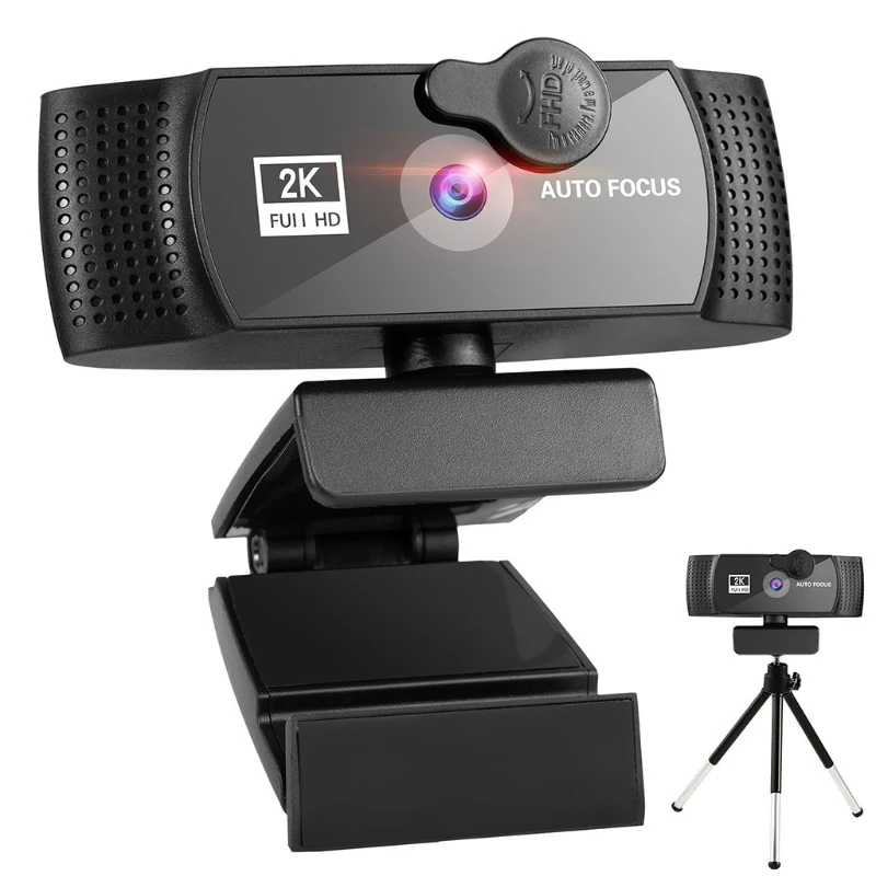 Веб-камера 8K 4K 1K 1080P Full HD Веб-камера с микрофоном, штативом, Автофокусом, USB-разъемом, веб-камера для ПК, ноутбука 2