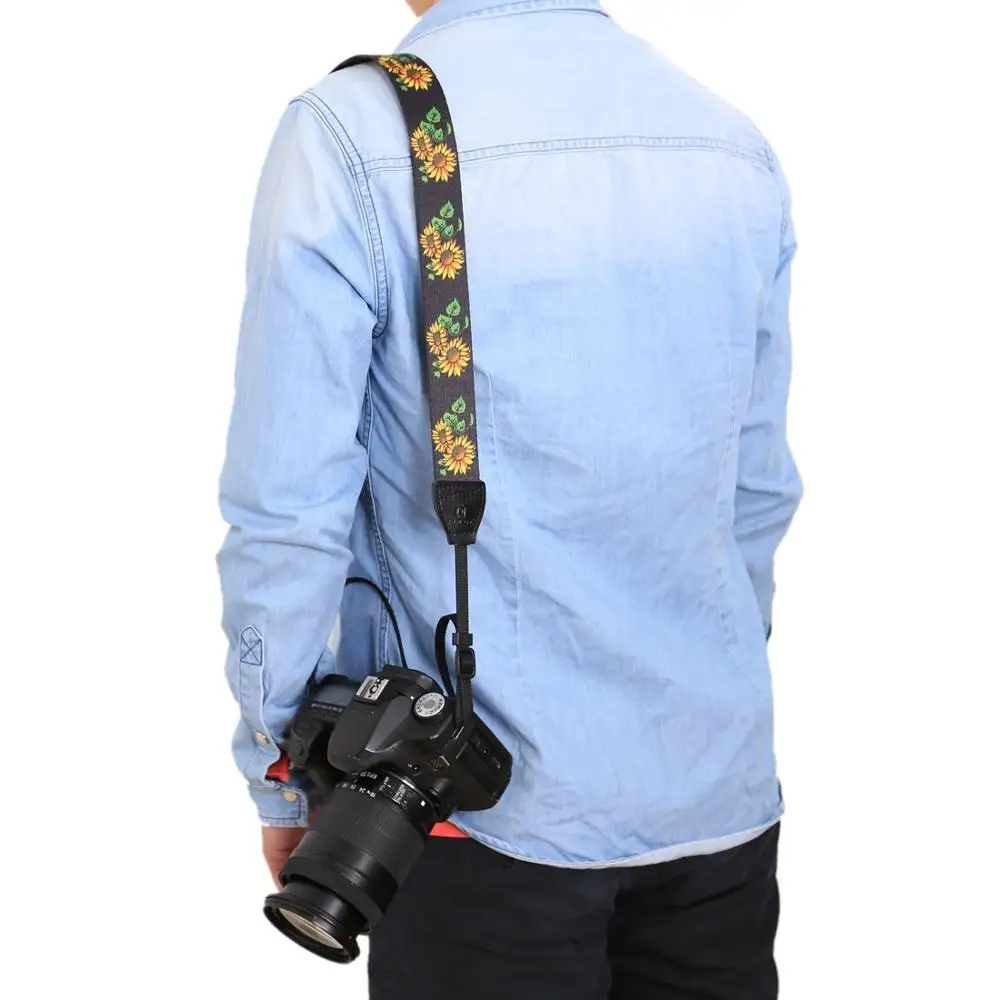 Для многоцветной серии PULUZ в этническом стиле ретро, плечевой ремень на шею, ремешок для камеры SLR DSLR 4