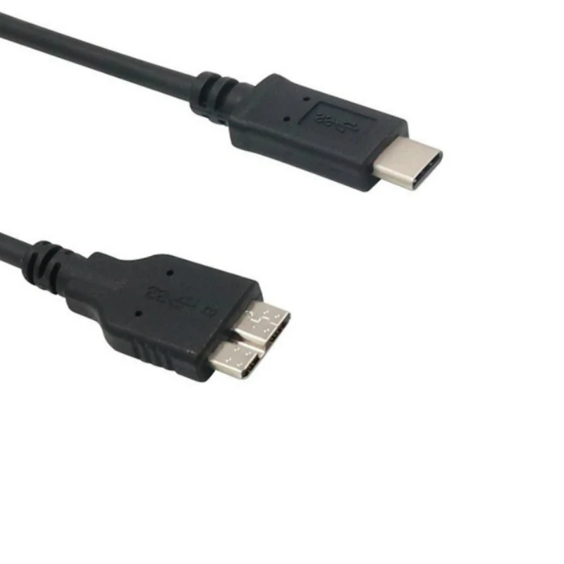 Кабельный разъем USB 3.1 Type-C-USB 3.0 Micro B длиной 0,5 м, Линия передачи данных для жесткого диска, смартфона, сотового телефона, ПК, компьютеров 0