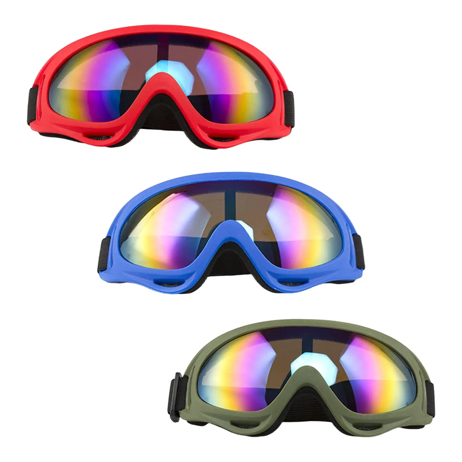 Лыжные очки для занятий спортом на открытом воздухе, очки для сноуборда с регулируемым ремешком, ветрозащитные мотоциклетные очки для молодежи 0
