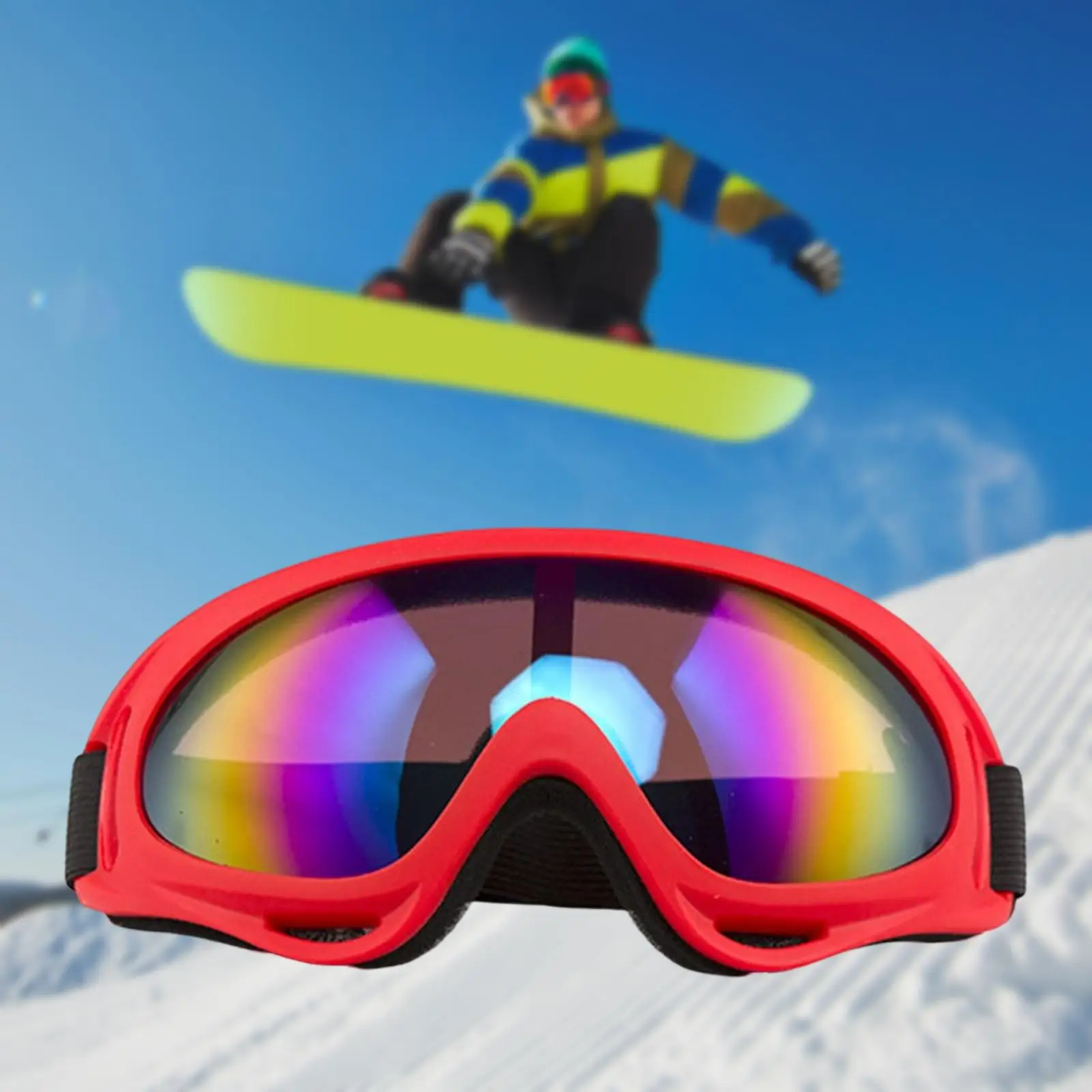 Лыжные очки для занятий спортом на открытом воздухе, очки для сноуборда с регулируемым ремешком, ветрозащитные мотоциклетные очки для молодежи 1