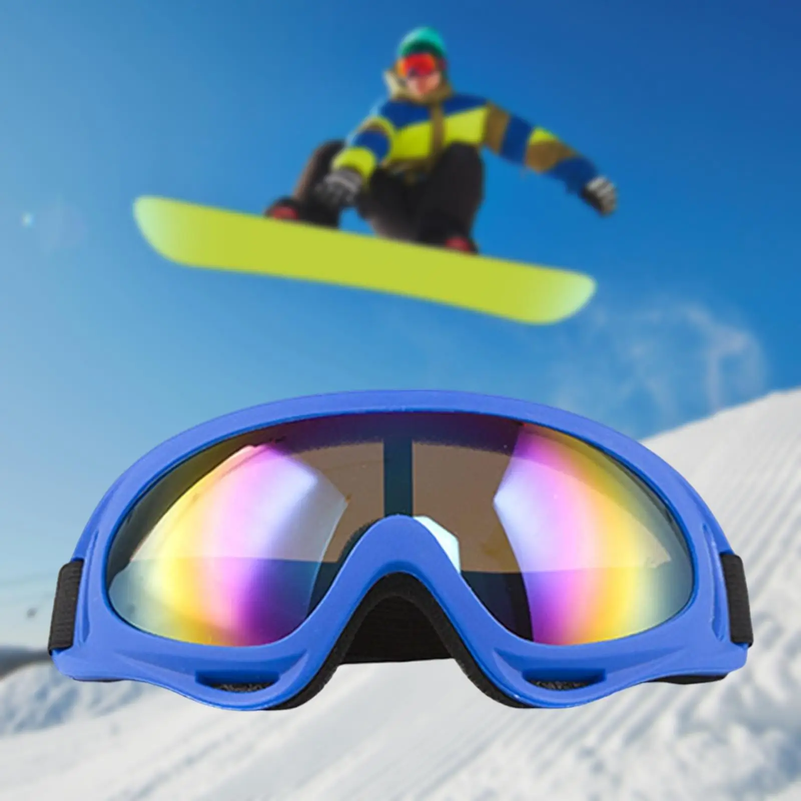 Лыжные очки для занятий спортом на открытом воздухе, очки для сноуборда с регулируемым ремешком, ветрозащитные мотоциклетные очки для молодежи 2