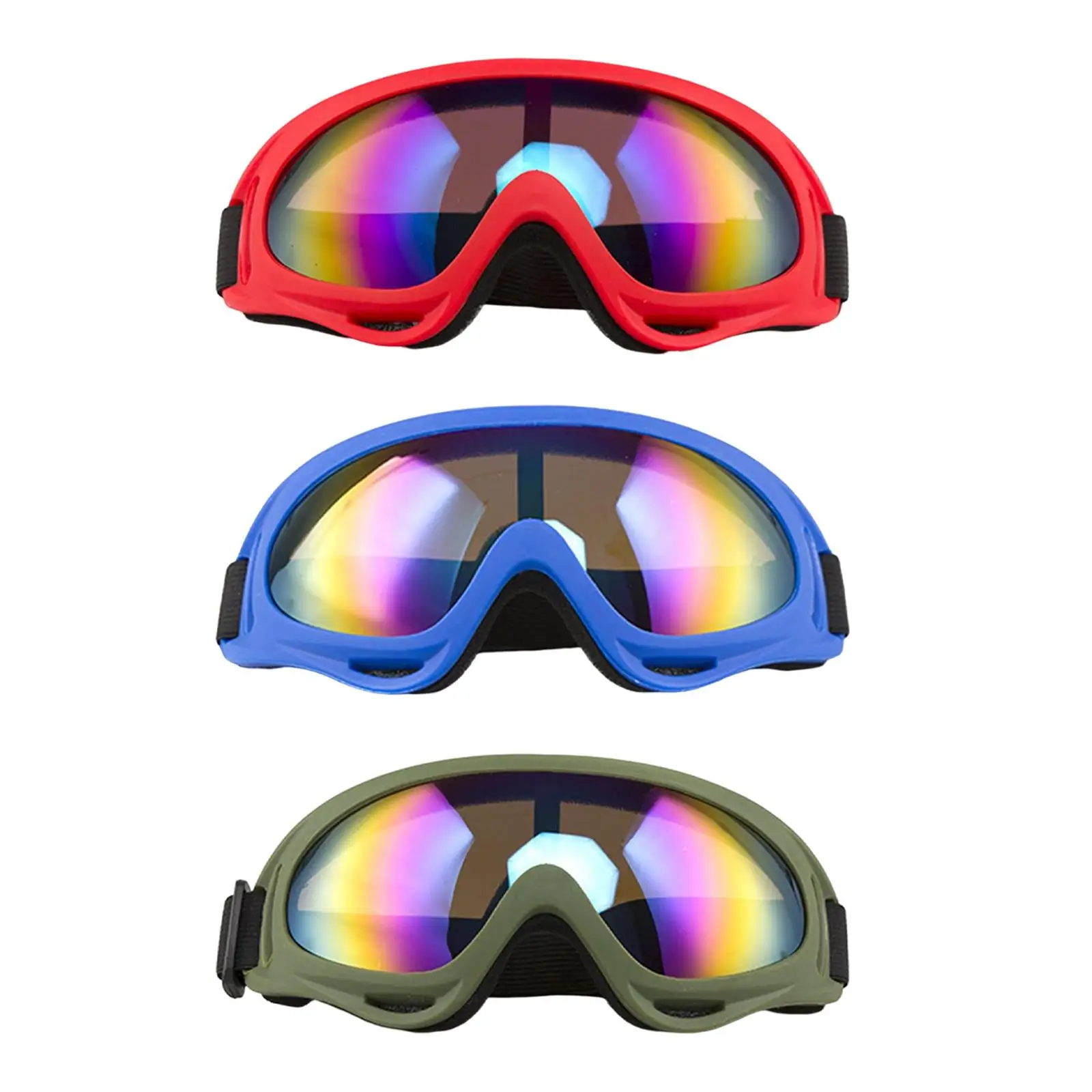 Лыжные очки для занятий спортом на открытом воздухе, очки для сноуборда с регулируемым ремешком, ветрозащитные мотоциклетные очки для молодежи 5