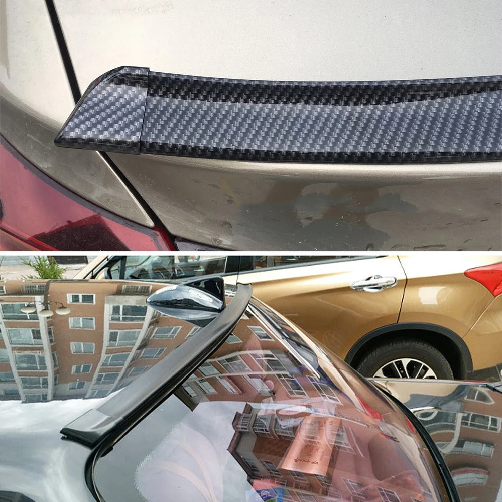 Наклейка На Спойлер Верхнего Заднего Крыла Автомобиля Из Углеродного Волокна Для Audi A4 B9 B8 B7 A3 8V 8P A5 A6 C6 C7 A7 Q3 Q5 TT Аксессуары 3