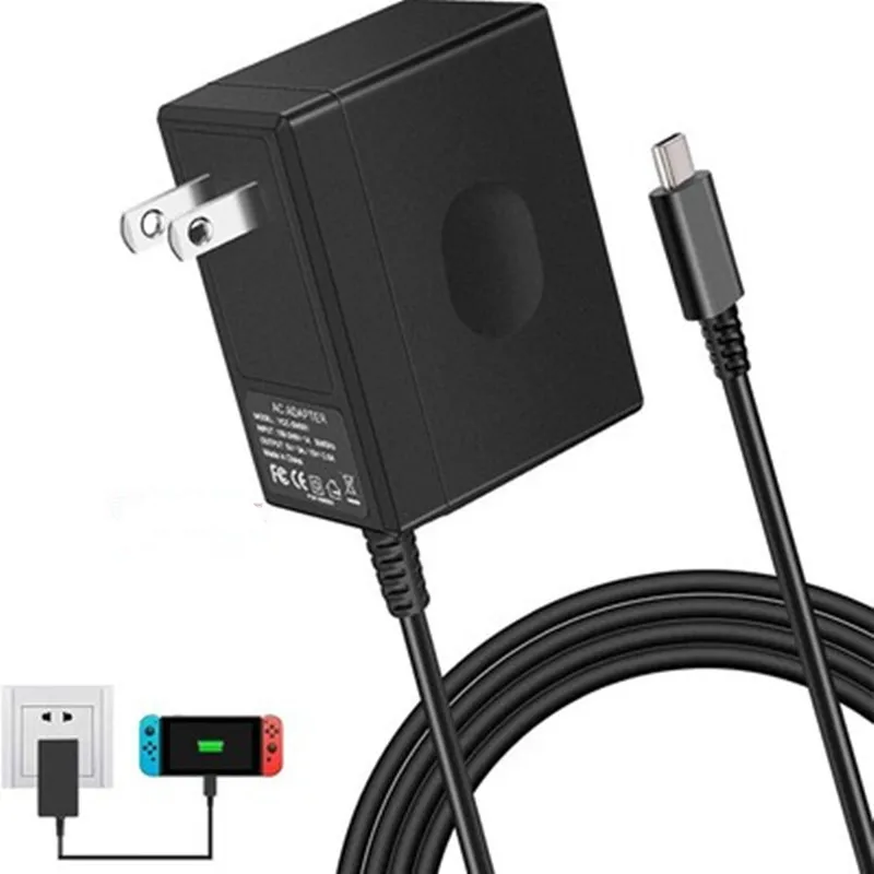 Новый адаптер для зарядки от штепсельной вилки США и ЕС для ТВ-станции Nintend Swicth с поддержкой HDMI-зарядного устройства 3