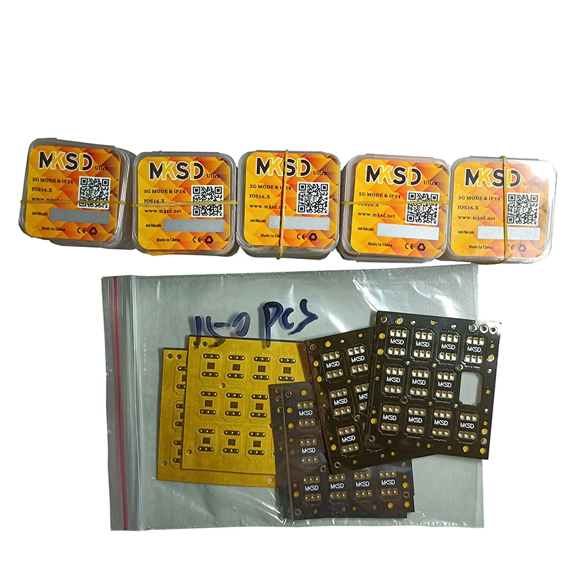 Оптовая продажа 150ШТ MKSD V1.6 + 50шт желтый MKSD ULTRA V5.3 разблокировка sim-карты iphone для Ip 6 7 8 X 11 12 13 14 0