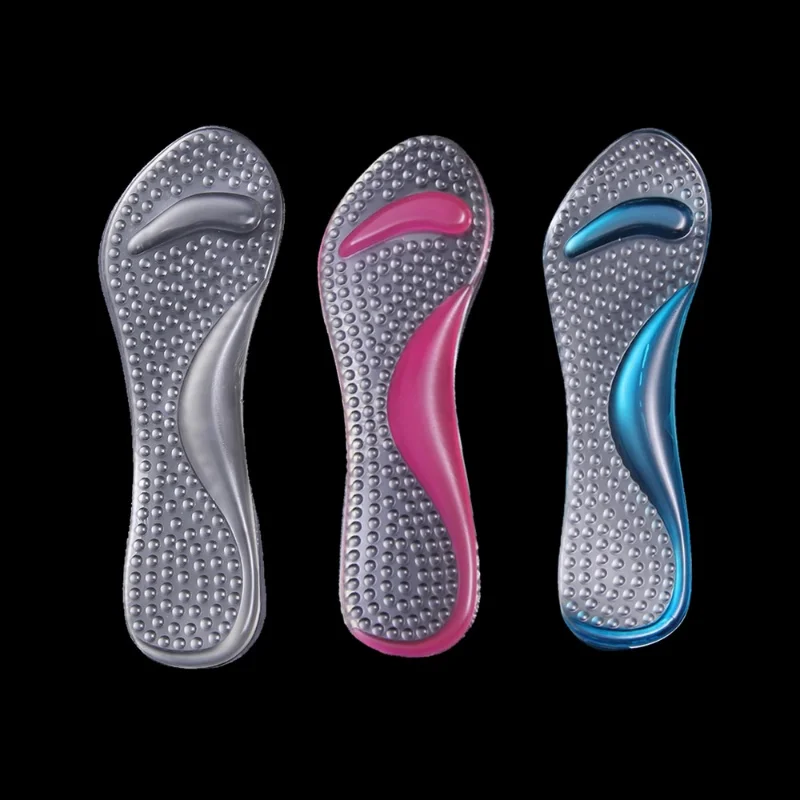 Ортопедические Силиконовые стельки, Подушка для ног на высоком каблуке, Супинатор, Накладки для обуви, Прозрачная Противоскользящая Массажная Плюсневая подушка 5