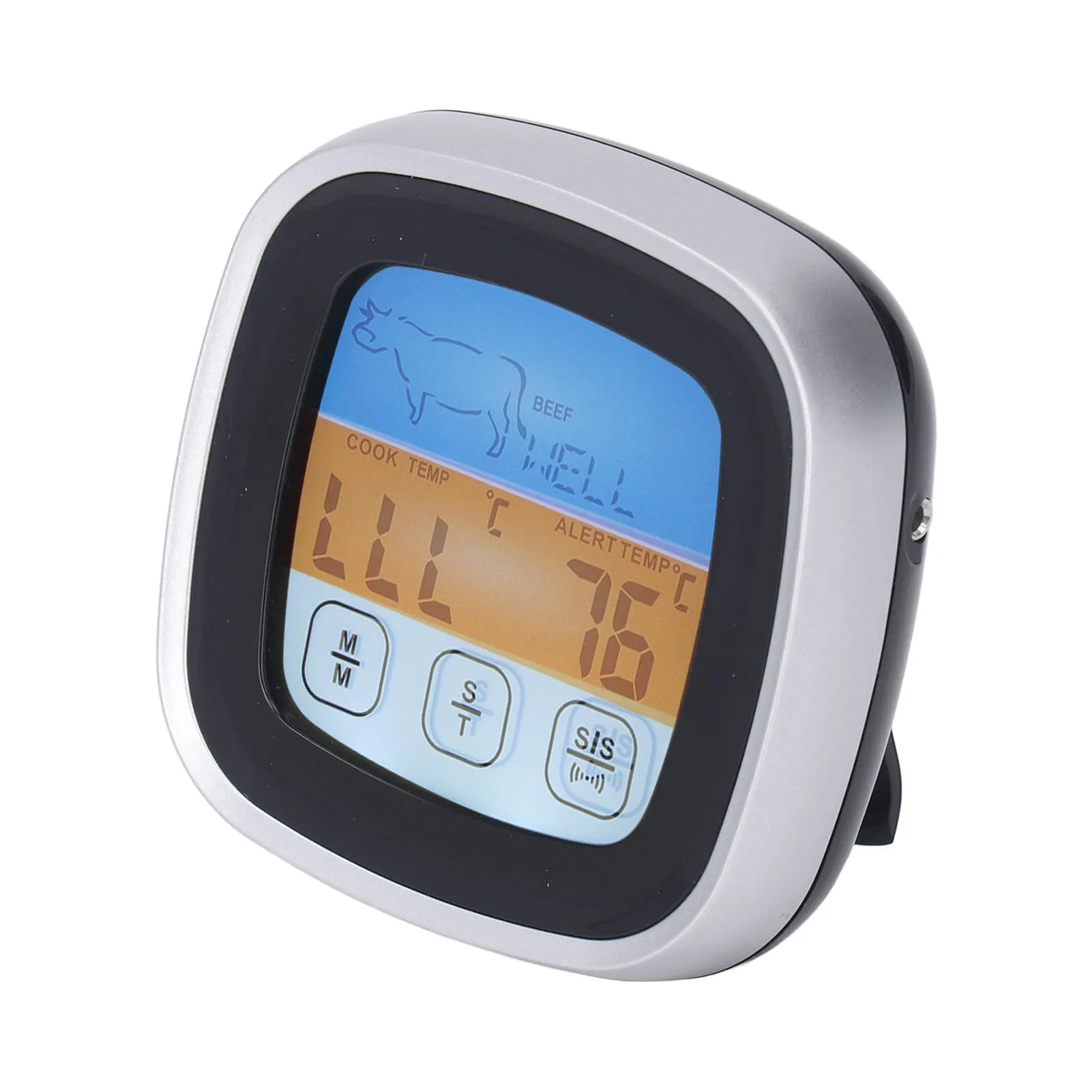 Термометр для мяса, цифровой термометр для мяса, корпус из АБС-пластика, звуковой сигнал, светодиодный дисплей для кухни 2