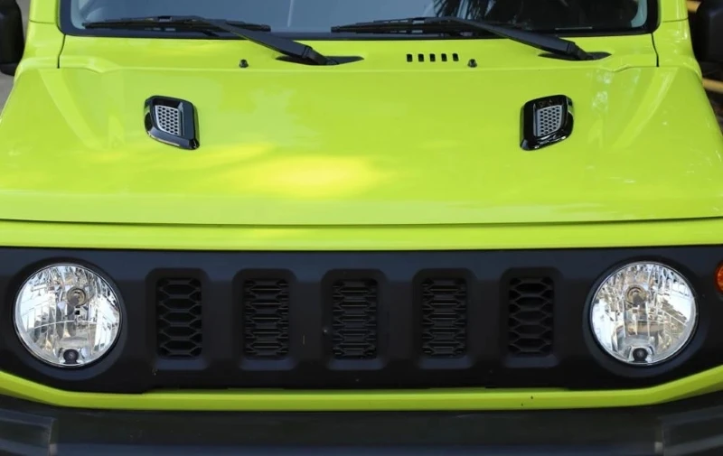 Углеродное волокно ABS Крышка воздуховода на капоте автомобиля, Декоративные наклейки для Suzuki Jimny JB64 JB74 2018-2022 гг. 5