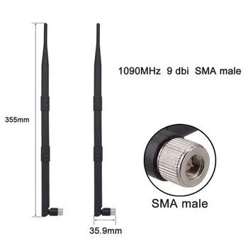Антенна 10 дби 1090 МГц ADS-B/TCAS/SSR SMA штекерный разъем адаптера Усилитель сигнала 375 мм