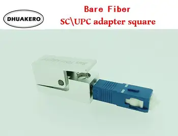 бесплатная доставка AB220 волоконно-оптический соединитель металлический suqare SC \ UPC голый оптоволоконный адаптер OTDR тест