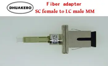 бесплатная доставка AB42E SC женский-LC мужской 3шт мм 62,5/125 модельный волоконно-оптический соединитель фланцевый соединительный адаптер