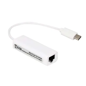 Беспроводной Высокоскоростной Проводной Интернет-кабель RJ45 10/100 Гигабит USB3.1 Type-C Ethernet Для систем Macbook Windows