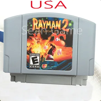 Высококачественный клиентский картридж США NTSC Rayman 2 The Great Escape Card для 64 битной игровой консоли