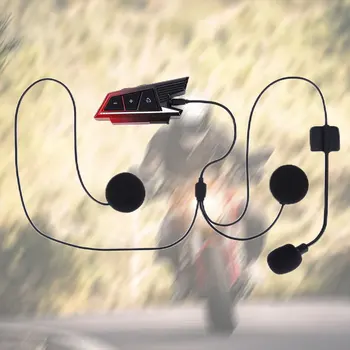 Гарнитура для мотоциклетного шлема, наушники для шлема с громкой связью, Bluetooth-совместимые наушники с 5,3 динамиками, наушники с микрофоном для езды на мотоцикле