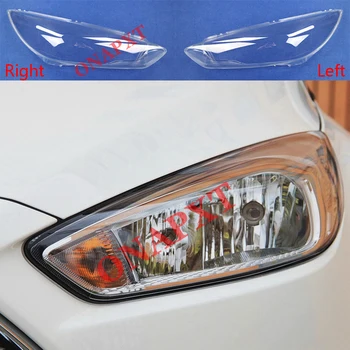 Для Ford Focus 2015-2017 Прозрачные Абажуры Корпус Лампы Передняя Автомобильная Линза Фары Передние Фары Закрывают Фары