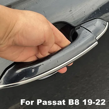 Для VW Passat B8 Вариант Arteon 2019 2020 2021 2022 2023 Стайлинг автомобиля Дверная ручка Отделка Панели Декоративные Детали