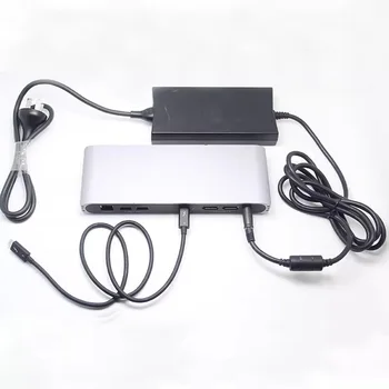 Док-станция USB-c Pro мощностью 85 Вт блок питания PD JHL7440 док-станция Thunderbolt 3 поддерживает систему Win Mac, 2 слота для SD-карт DP 4k 60hz