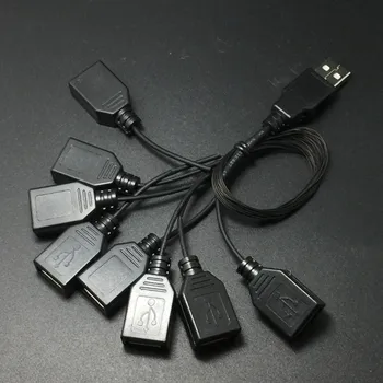 Кабель-адаптер USB от 1 штекера до 8/4 розеток для набора lego bricks осветите набор bricks