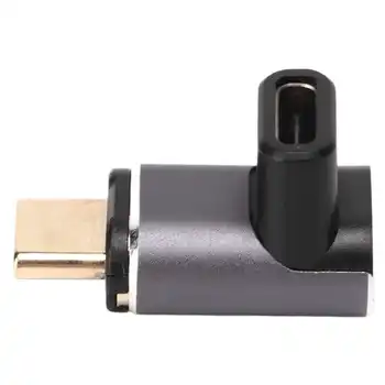 кабель для передачи данных Type C прямоугольный магнитный адаптер с передачей 40 Гбит/с, позолоченный соединительный кабель USB C под углом 90 градусов