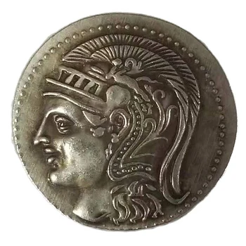 Коллекция древнегреческих памятных монет, ремесленный сувенир, украшение в виде императрицы и совы, монета, настольное украшение, греческая монета