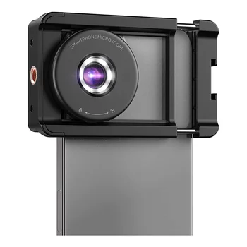 Макрообъектив для телефона, 100-кратный микроскоп -камера со светодиодной подсветкой, карманный карман, совместимый с аксессуарами для смартфонов