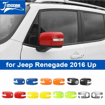 Наклейки для украшения зеркала заднего вида автомобиля JIDIXIAN для Jeep Renegade 2016 2017 2018 и выше Аксессуары для наружных зеркал заднего вида