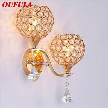 Настенные светильники OUFULA Современные светодиодные двухламповые креативные роскошные декоративные элементы для домашнего прохода